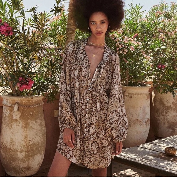 Spell Women’s 1985 Shirt Dress in Honeycomb - Medium - Picture 2 of 16